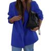 imagePRETTYGARDEN Fall 2025 Blazers for Women Business Casual Long Sleeve Lapel Pockets Dressy Suit Jackets Work Office ClothesRoyal Blue