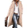 imagePRETTYGARDEN Womens 2025 Winter Fashion Clothes Oversized Shearling Fleece Long Coats JacketsBeige