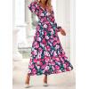 imagePRETTYGARDEN Long Sleeve Maxi Fall Dresses for Women 2025 Vneck Smocked Boho Floral Tiered Swing Flowy Wedding Guest DressFloral Navy Blue Multi