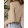 imagePRETTYGARDEN Womens Turtleneck Long Sleeve Shirts 2025 Fall Basic Tees Ribbed Fitted Tops Thermal Layering Knit Top ClothesApricot