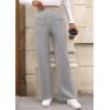imagePRETTYGARDEN Womens Dressy Casual Dress Pants 2025 Fall Straight Leg High Elastic Waisted Stretch Trouser SlacksGrey