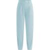 imagePRETTYGARDEN Womens Dress Pants Business Casual 2025 Trendy High Waisted Ankle Length Dressy Trousers Slacks Work ClothesAqua Blue