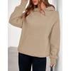 imagePRETTYGARDEN Womens Oversized Hoodies Fleece Sweatshirts Fall Fashion 2025 Long Sleeve Pullover Tops Y2k Winter ClothesKhaki