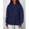 imagePRETTYGARDEN Womens Oversized Hoodies Fleece Sweatshirts Fall Fashion 2025 Long Sleeve Pullover Tops Y2k Winter ClothesNavy Blue