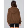 imagePRETTYGARDEN Womens Zip Up Y2K Hoodies 2025 Fall Fashion Long Sleeve Hooded Fleece Sweatshirts Casual Jacket Winter ClothesBrown