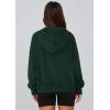 imagePRETTYGARDEN Womens Zip Up Y2K Hoodies 2025 Fall Fashion Long Sleeve Hooded Fleece Sweatshirts Casual Jacket Winter ClothesDark Green