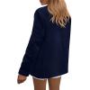 imagePRETTYGARDEN Blazers for Women Business Casual Outfits 2025 Fall Open Front Long Sleeve Suit Jackets Office Work ClothesNavy Blue