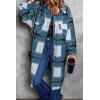 imagePRETTYGARDEN Jackets for Women 2025 Fall Plaid Shacket Long Sleeve Button Down Flannel Shirts Winter Coats Fashion ClothingBlue Green
