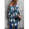 imagePRETTYGARDEN Jackets for Women 2025 Fall Plaid Shacket Long Sleeve Button Down Flannel Shirts Winter Coats Fashion ClothingBlue Green