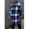 imagePRETTYGARDEN Jackets for Women 2025 Fall Plaid Shacket Long Sleeve Button Down Flannel Shirts Winter Coats Fashion ClothingDark Blue