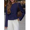 imagePRETTYGARDEN Women Blazers Business Casual Outfits 2025 Fall Fashion Long Sleeve Professional Office Work Suit Jacket ClothesNavy