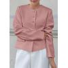 imagePRETTYGARDEN Women Blazers Business Casual Outfits 2025 Fall Fashion Long Sleeve Professional Office Work Suit Jacket ClothesPink