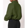imagePRETTYGARDEN Womens 2025 Winter Fleece Sherpa Jacket Trendy Long Sleeve Zip Up Cropped Warm Coat Fall Fashion Workout ClothesArmy Green