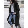 imagePRETTYGARDEN Womens Winter Coats 2025 Trendy Long Sleeve Notch Lapel Button Long Jackets Casual Oversized Vacation OutfitsBlack