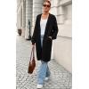 imagePRETTYGARDEN Long Sleeve Open Front Chunky Cardigan Sweaters for Women Cable Knit Long Cardigans Fall Outfits with PocketsBlack