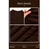 imagePRETTYGARDEN Long Sleeve Open Front Chunky Cardigan Sweaters for Women Cable Knit Long Cardigans Fall Outfits with PocketsBrown