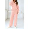 imagePRETTYGARDEN Lounge Sets for Women Two Piece Sweaters Pajama Set Fall Fashion 2025 Loungewear Outfits Matching Winter ClothesLight Pink