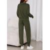 imagePRETTYGARDEN Womens Fall 2 Piece Lounge Sets Zip Up Sweatshirt Jogger Pants Sweat Track Suits Travel Outfit Winter ClothingArmy Green