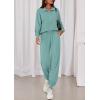 imagePRETTYGARDEN Womens Fall 2 Piece Lounge Sets Zip Up Sweatshirt Jogger Pants Sweat Track Suits Travel Outfit Winter ClothingFruit Green