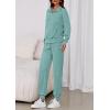 imagePRETTYGARDEN Womens Fall 2 Piece Lounge Sets Zip Up Sweatshirt Jogger Pants Sweat Track Suits Travel Outfit Winter ClothingFruit Green