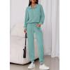 imagePRETTYGARDEN Womens Fall 2 Piece Lounge Sets Zip Up Sweatshirt Jogger Pants Sweat Track Suits Travel Outfit Winter ClothingFruit Green