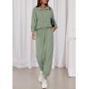 imagePRETTYGARDEN Womens Fall 2 Piece Lounge Sets Zip Up Sweatshirt Jogger Pants Sweat Track Suits Travel Outfit Winter ClothingLight Green