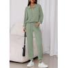 imagePRETTYGARDEN Womens Fall 2 Piece Lounge Sets Zip Up Sweatshirt Jogger Pants Sweat Track Suits Travel Outfit Winter ClothingLight Green