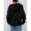 imagePRETTYGARDEN Womens Half Zip Up Hoodies 2025 Fall Long Sleeve Cropped Pullover Oversized Sweatshirt Fashion Y2K ClothesBlack
