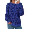 imagePRETTYGARDEN Graphic Sweatshirts for Women Crewneck Floral Print Long Sleeve Pullover Y2K Tops 2025 Fall Casual Cute ClothesFloral Blue