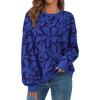 imagePRETTYGARDEN Graphic Sweatshirts for Women Crewneck Floral Print Long Sleeve Pullover Y2K Tops 2025 Fall Casual Cute ClothesFloral Blue