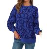imagePRETTYGARDEN Graphic Sweatshirts for Women Crewneck Floral Print Long Sleeve Pullover Y2K Tops 2025 Fall Casual Cute ClothesFloral Blue