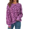 imagePRETTYGARDEN Graphic Sweatshirts for Women Crewneck Floral Print Long Sleeve Pullover Y2K Tops 2025 Fall Casual Cute ClothesFloral Purple