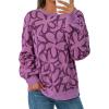 imagePRETTYGARDEN Graphic Sweatshirts for Women Crewneck Floral Print Long Sleeve Pullover Y2K Tops 2025 Fall Casual Cute ClothesFloral Purple