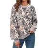 imagePRETTYGARDEN Graphic Sweatshirts for Women Crewneck Floral Print Long Sleeve Pullover Y2K Tops 2025 Fall Casual Cute ClothesGray Floral