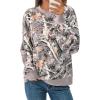imagePRETTYGARDEN Graphic Sweatshirts for Women Crewneck Floral Print Long Sleeve Pullover Y2K Tops 2025 Fall Casual Cute ClothesGray Floral