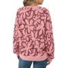 imagePRETTYGARDEN Graphic Sweatshirts for Women Crewneck Floral Print Long Sleeve Pullover Y2K Tops 2025 Fall Casual Cute ClothesPink Floral