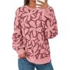 imagePRETTYGARDEN Graphic Sweatshirts for Women Crewneck Floral Print Long Sleeve Pullover Y2K Tops 2025 Fall Casual Cute ClothesPink Floral