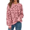 imagePRETTYGARDEN Graphic Sweatshirts for Women Crewneck Floral Print Long Sleeve Pullover Y2K Tops 2025 Fall Casual Cute ClothesPink Floral