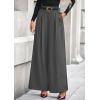 imagePRETTYGARDEN Womens Fall Wide Leg Trousers 2025 High Elastic Waist Loose Pleated Long Flowy Palazzo Work Pants with PocketsGrey