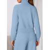 imagePRETTYGARDEN Womens 2 Piece Outfits Sweatsuits 2025 Fall Full Zip Sweatshirts Workout Pants Matching Lounge Sets TracksuitsLight Blue
