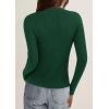 imagePRETTYGARDEN Womens 2025 Fall Cardigan Sweaters Lightweight Long Sleeve Button up Ribbed Knit Tops Winter Fashion ClothesDark Green