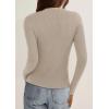 imagePRETTYGARDEN Womens 2025 Fall Cardigan Sweaters Lightweight Long Sleeve Button up Ribbed Knit Tops Winter Fashion ClothesOatmeal