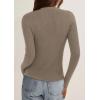 imagePRETTYGARDEN Womens 2025 Fall Cardigan Sweaters Lightweight Long Sleeve Button up Ribbed Knit Tops Winter Fashion ClothesTaupe