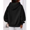 imagePRETTYGARDEN Womens 2025 Fall Fashion Oversized Hoodies Sweatshirt Fleece Long Sleeve Going Out Tops Trendy Winter ClothingBlack