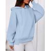 imagePRETTYGARDEN Womens 2025 Fall Fashion Oversized Hoodies Sweatshirt Fleece Long Sleeve Going Out Tops Trendy Winter ClothingLight Blue