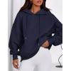 imagePRETTYGARDEN Womens 2025 Fall Fashion Oversized Hoodies Sweatshirt Fleece Long Sleeve Going Out Tops Trendy Winter ClothingNavy Blue