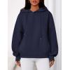 imagePRETTYGARDEN Womens 2025 Fall Fashion Oversized Hoodies Sweatshirt Fleece Long Sleeve Going Out Tops Trendy Winter ClothingNavy Blue