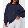imagePRETTYGARDEN Womens 2025 Fall Fashion Oversized Hoodies Sweatshirt Fleece Long Sleeve Going Out Tops Trendy Winter ClothingNavy Blue