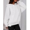 imagePRETTYGARDEN Womens 2025 Fall Fashion Oversized Hoodies Sweatshirt Fleece Long Sleeve Going Out Tops Trendy Winter ClothingWhite