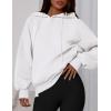 imagePRETTYGARDEN Womens 2025 Fall Fashion Oversized Hoodies Sweatshirt Fleece Long Sleeve Going Out Tops Trendy Winter ClothingWhite